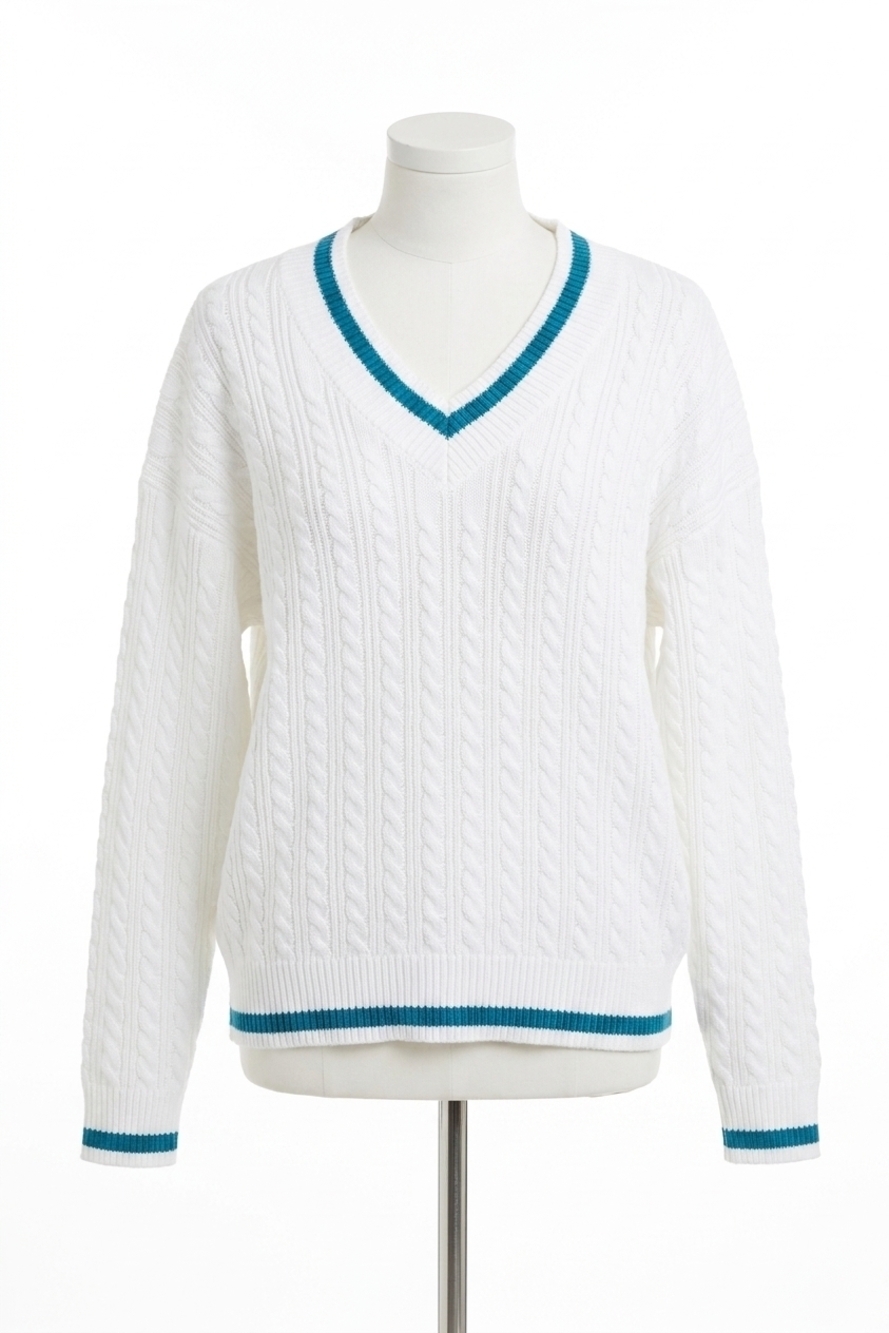 NEW BEACH RIOT montana birdie sweater top in blue